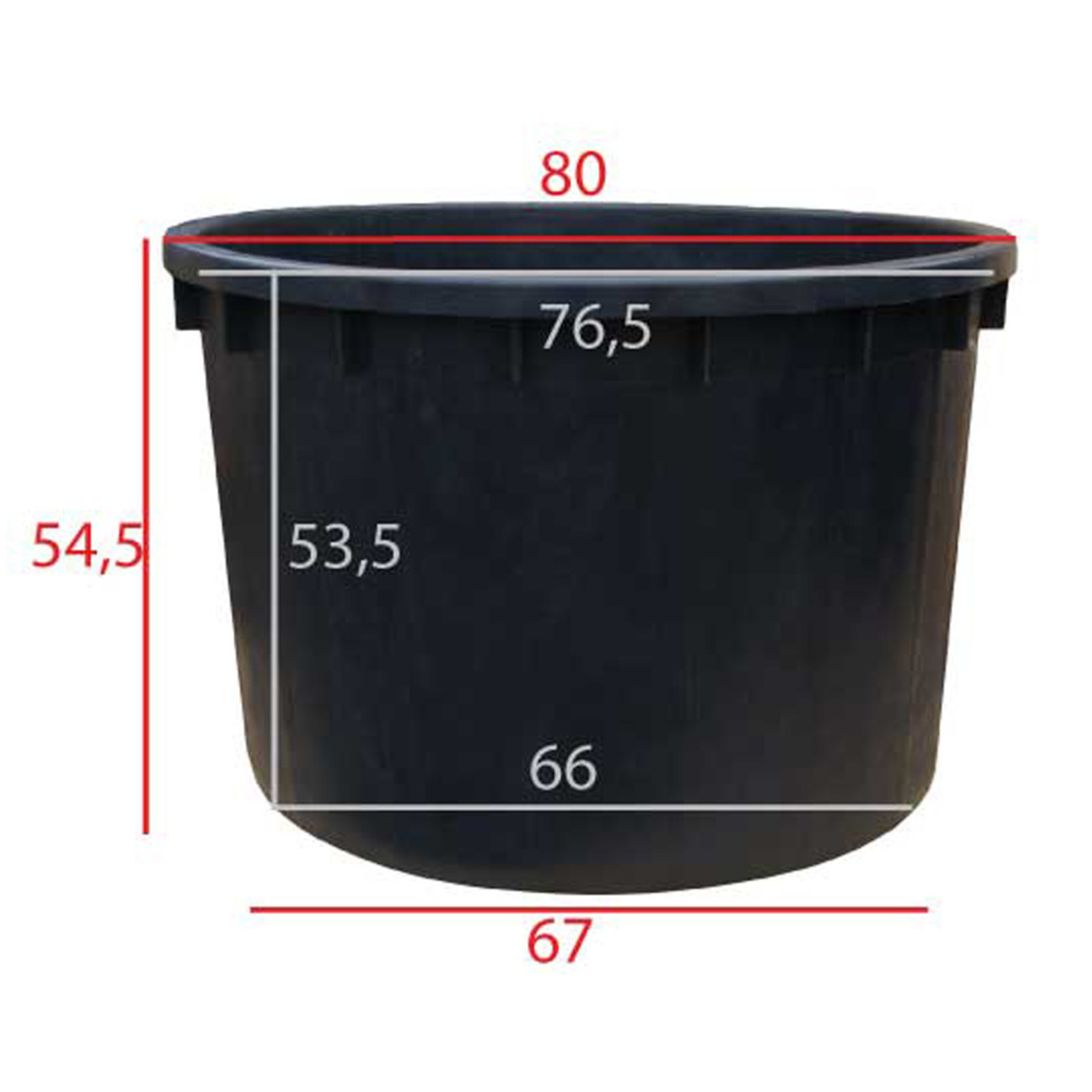 Boomkuip 210 liter √∏ 80 x h.55 cm