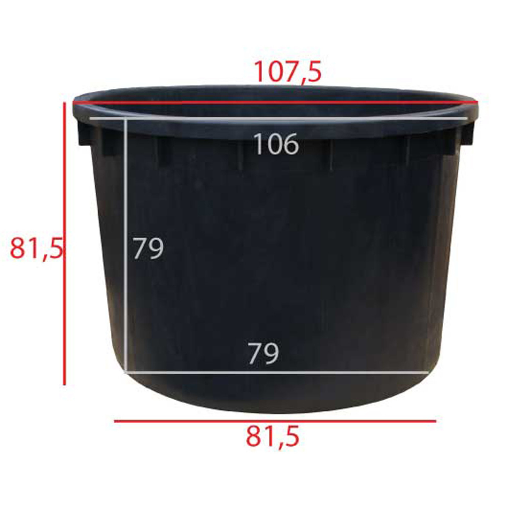 Boomkuip 500 liter √∏ 104 x h.82 cm