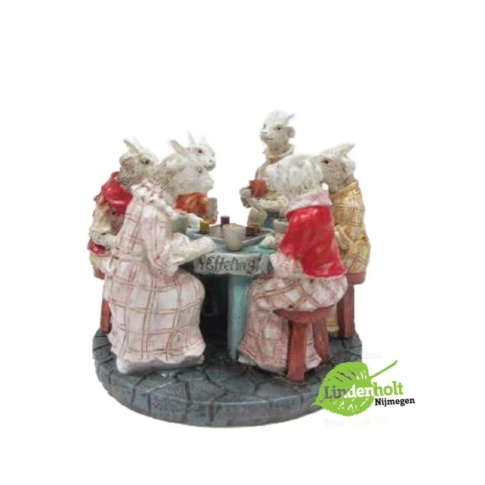 Luville EFTELING Zeven geitjes aan tafel