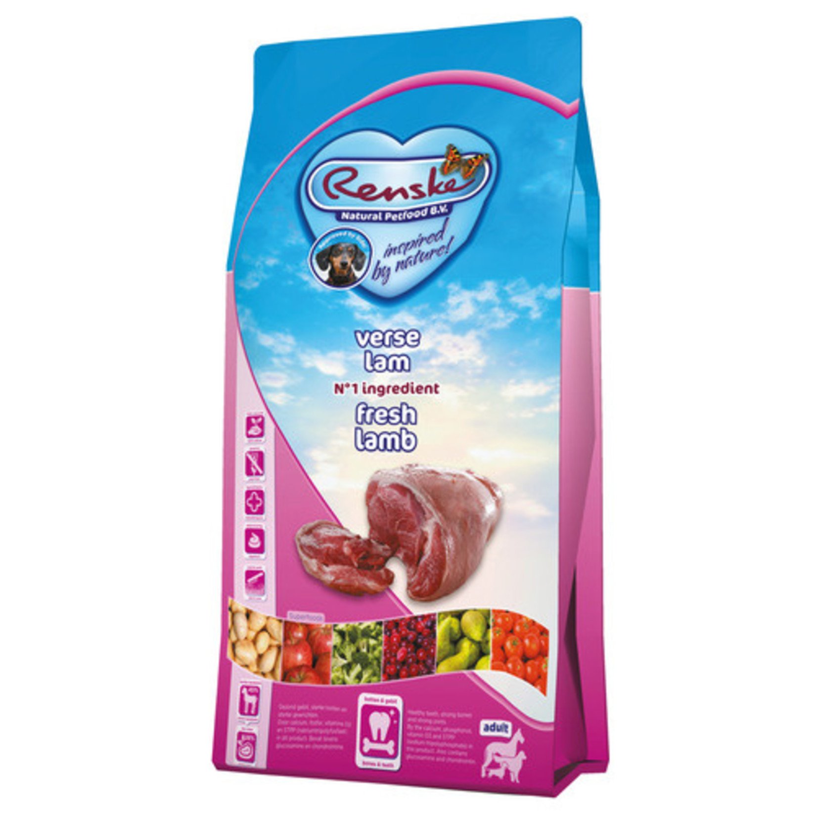 renske Renske droog hond adult graanvrij verse lam 12kg