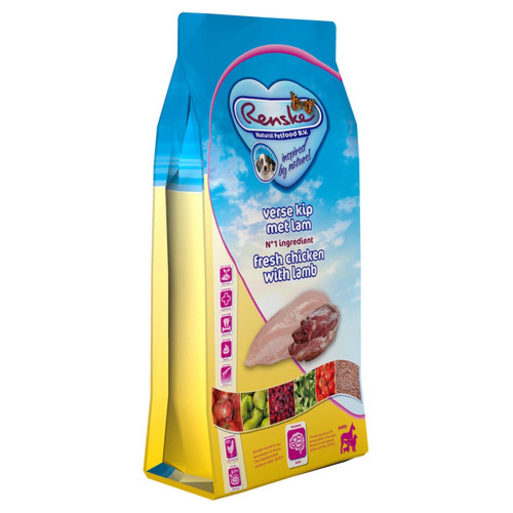renske Renske droog puppy verse kip&lam 12kg
