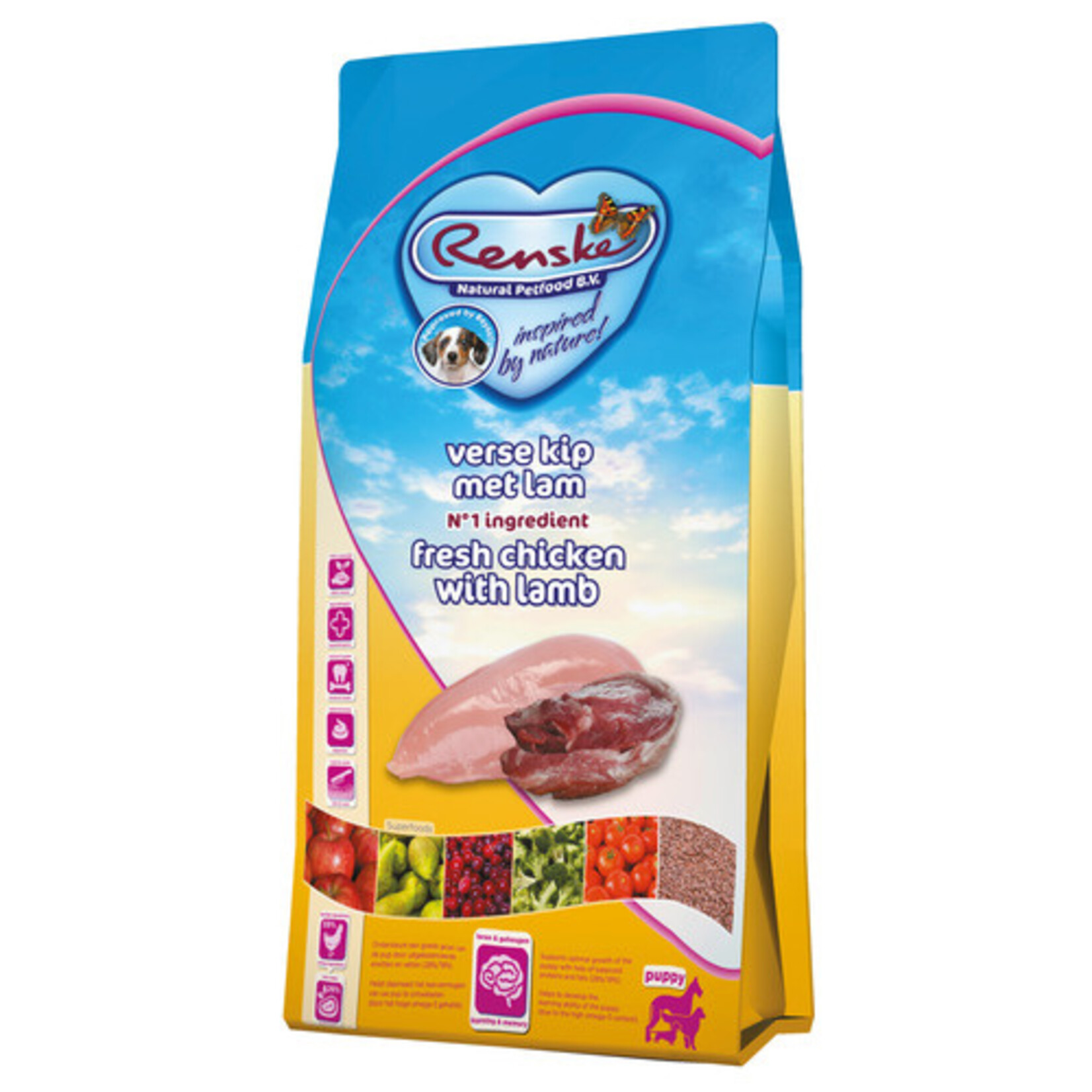 renske Renske droog puppy verse kip&lam  2kg