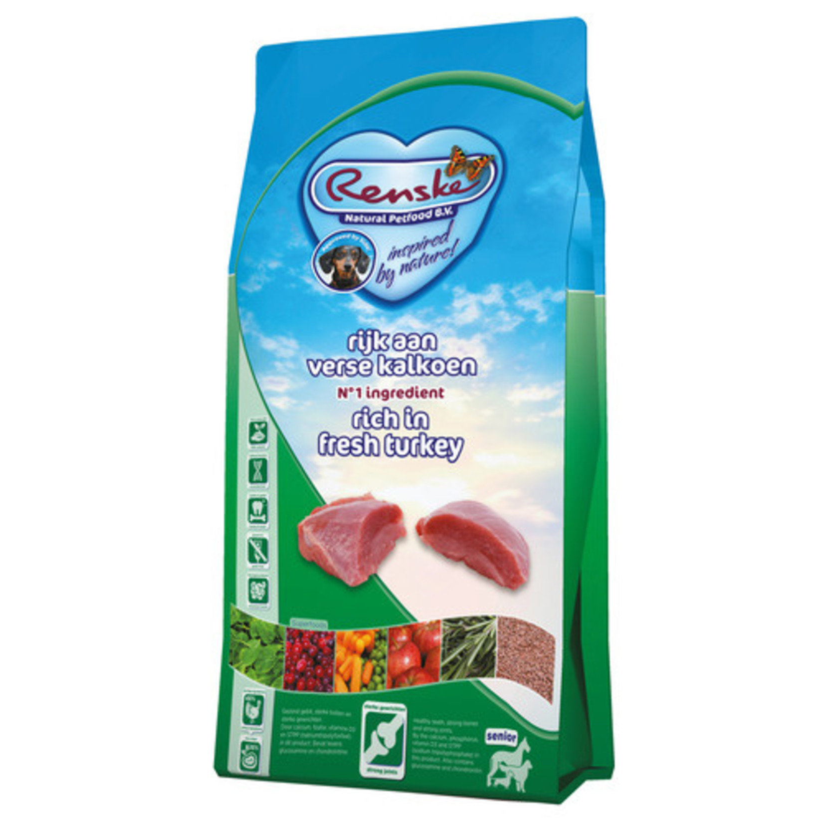 renske Renske droog hond senior graanvrij verse kalkoen  2kg