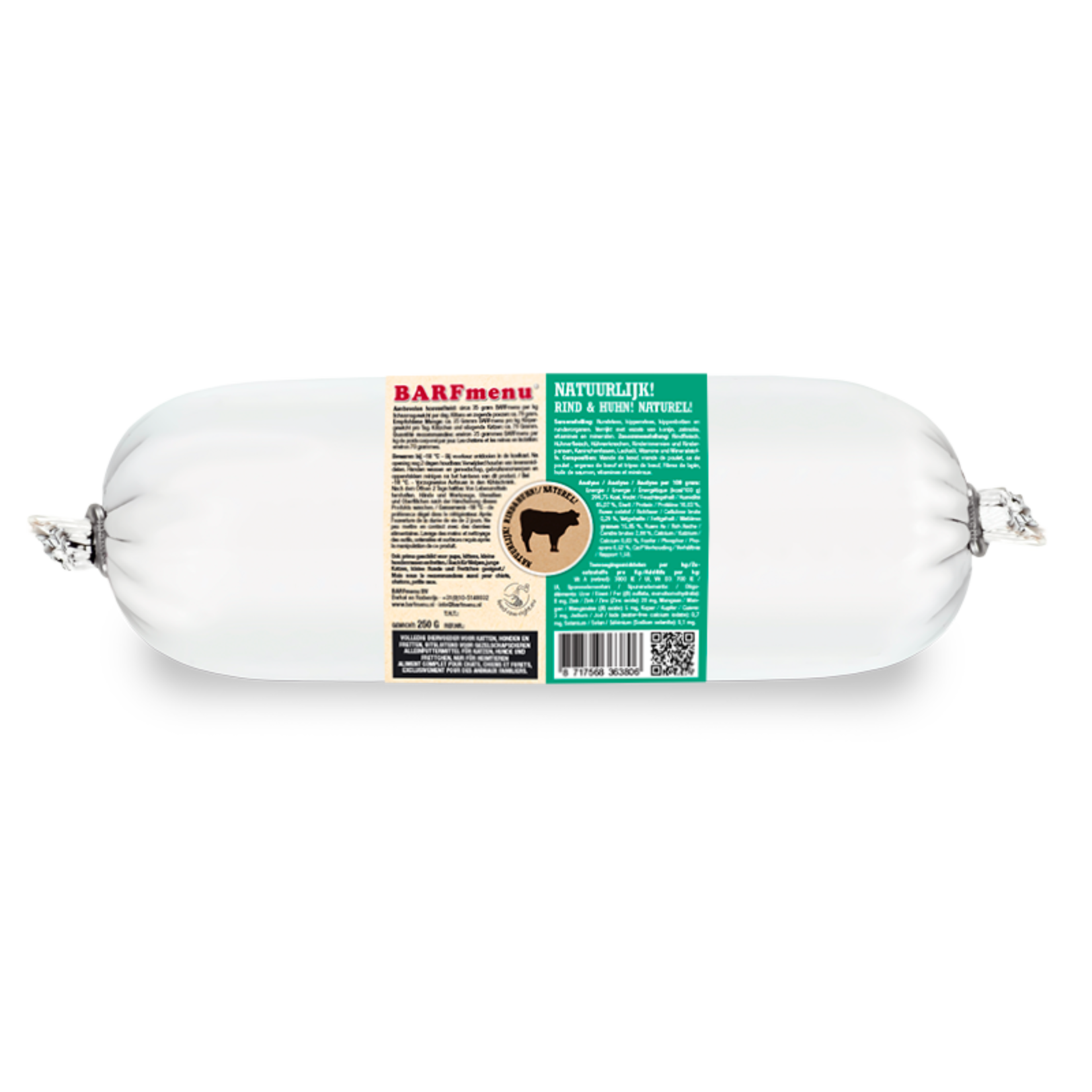 Barf menu Barf menu Kat Natuurlijk 250 g