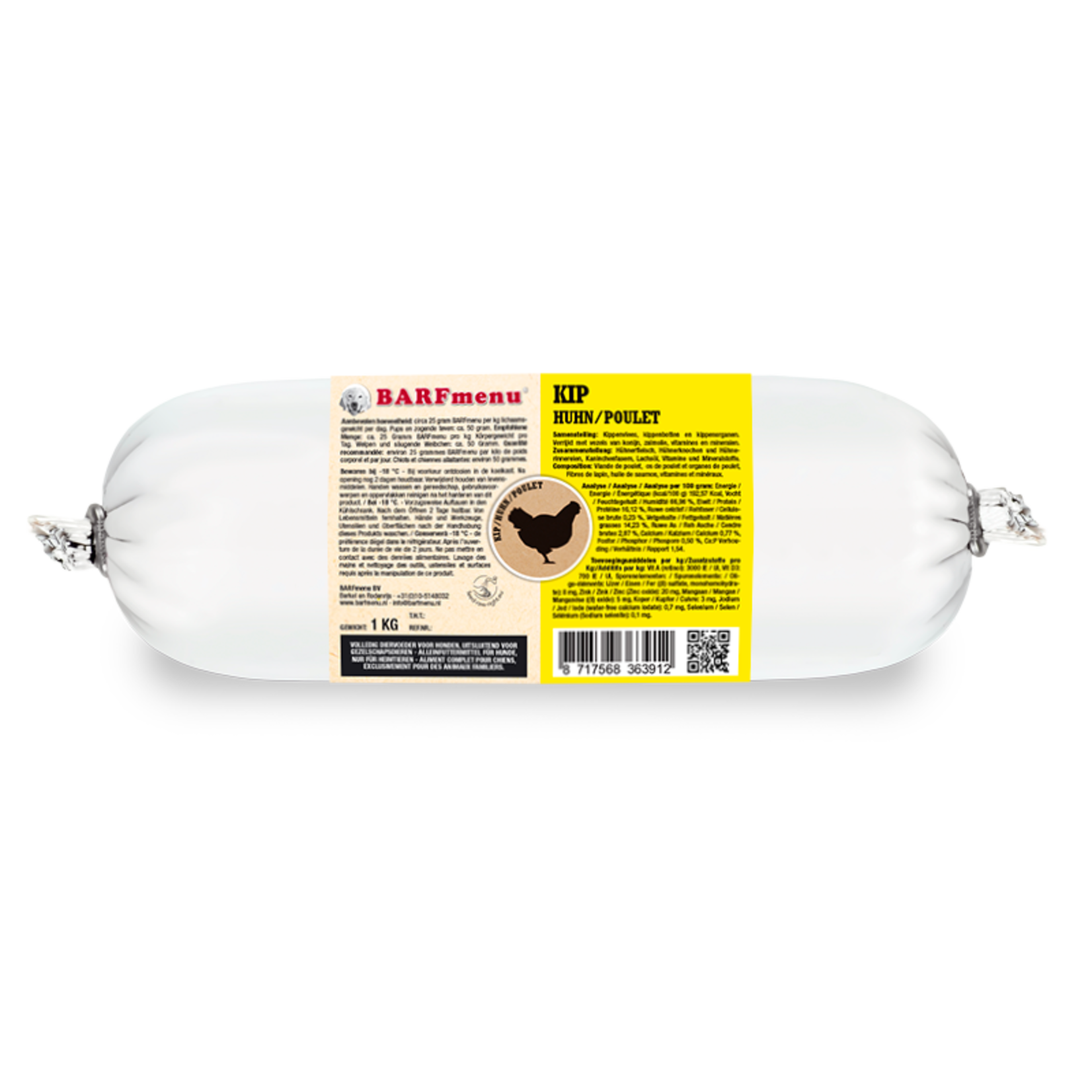 Barf menu Barf menu Kip 500 gram