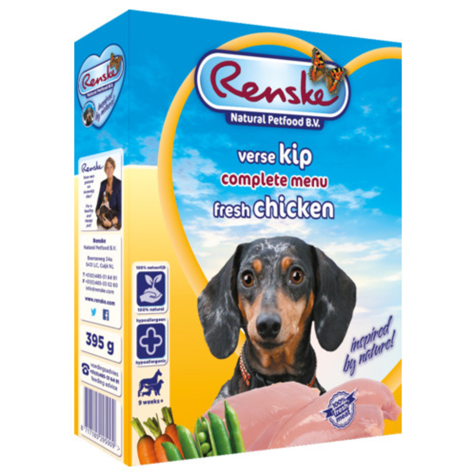 renske Renske vers hond adult kip&rijst  395gr