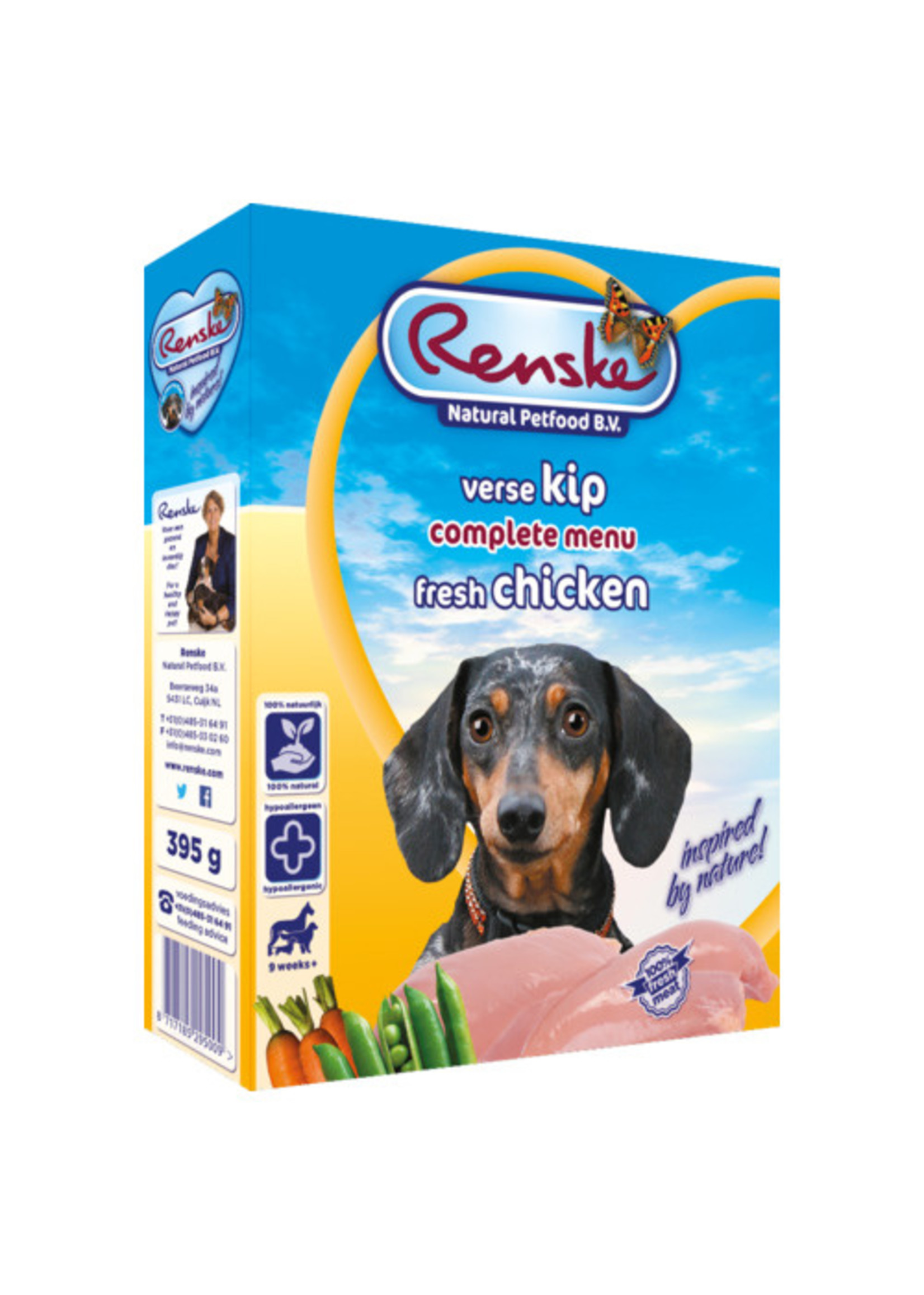 renske Renske vers hond adult kip&rijst  395gr