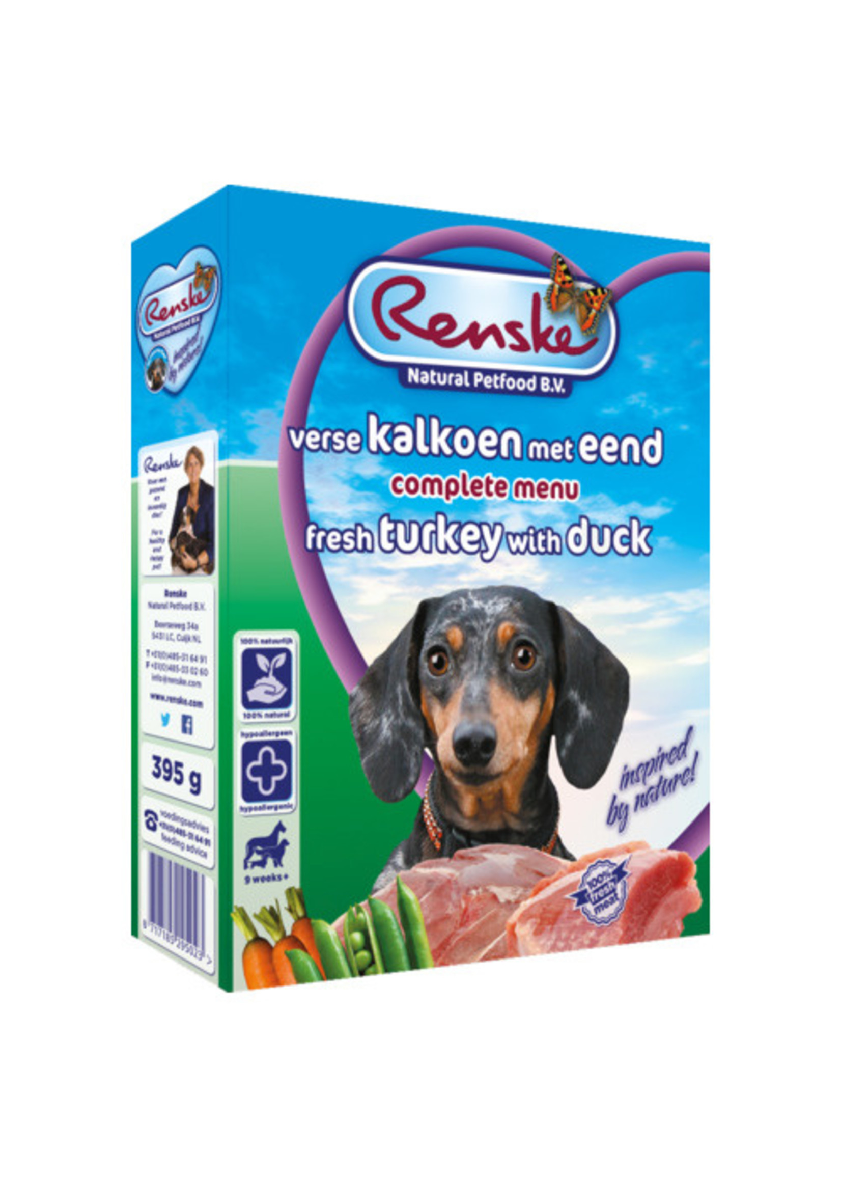 renske Renske vers hond adult kalkoen&eend  395gr