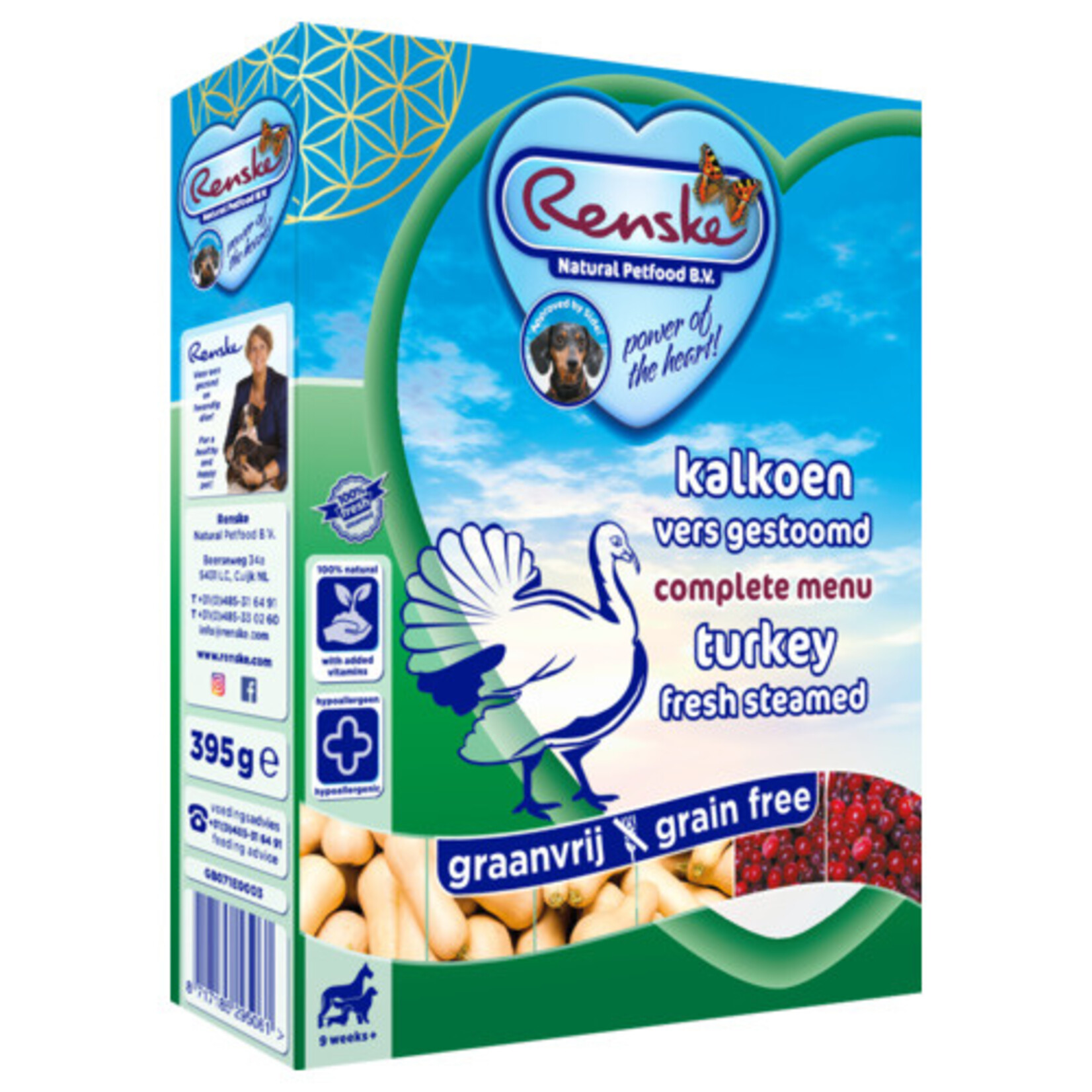 renske Renske vers hond adult/senior graanvrij kalkoen  395gr