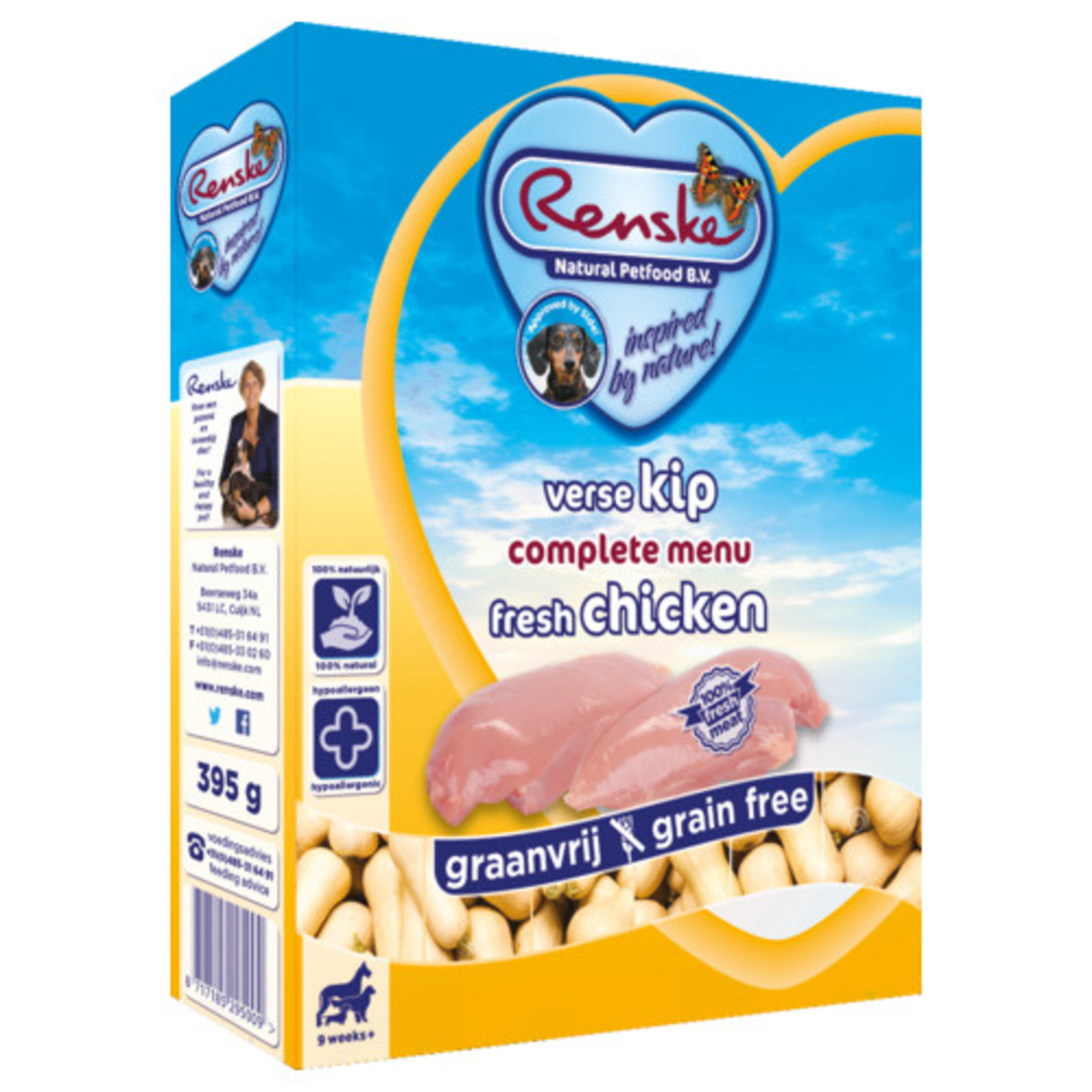 renske Renske vers hond adult graanvrij kip  395gr
