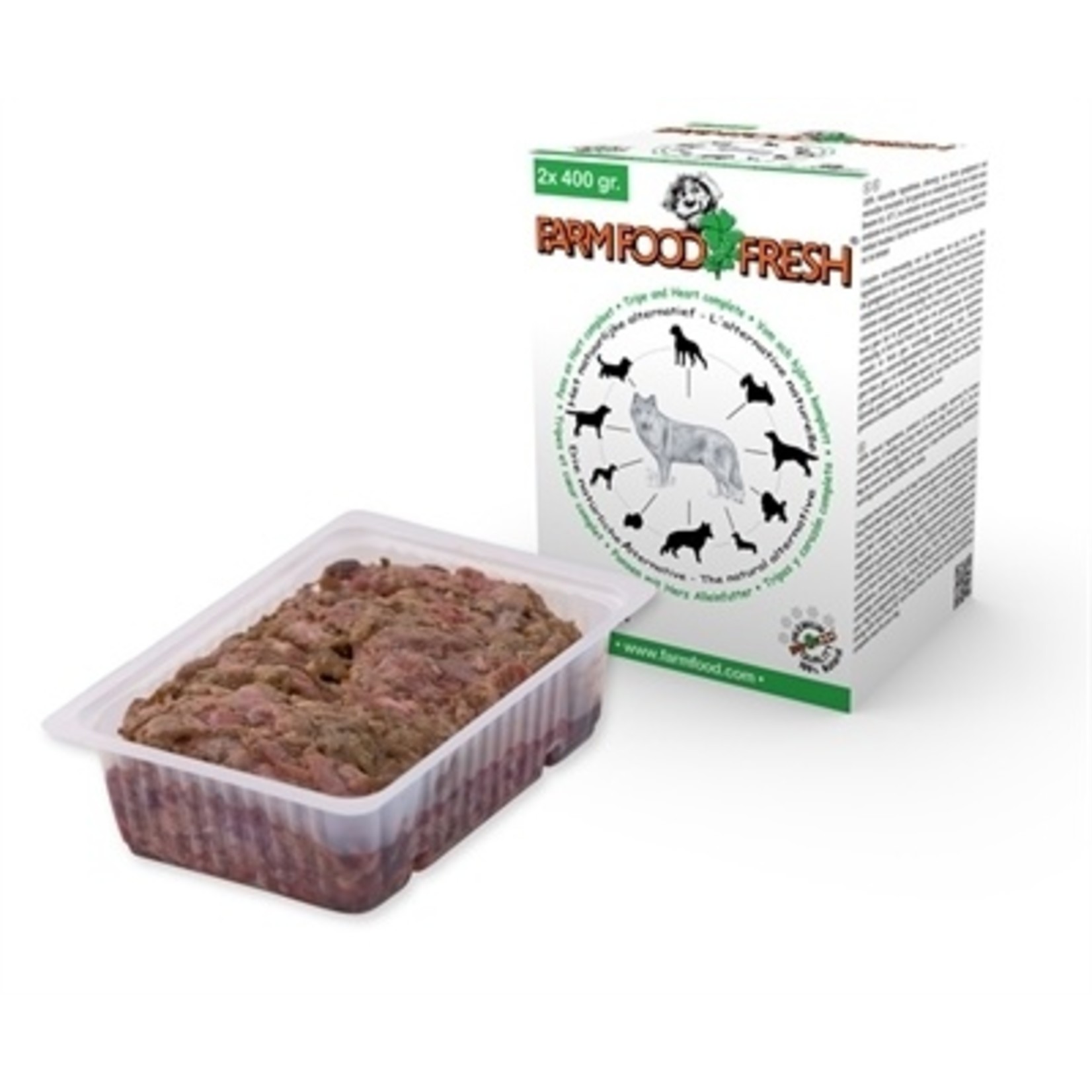 Farm Food Farm Food Fresh compleet pens&hart 2x400gr