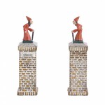 Luville EFTELING heks op sokkel (2 stuks)