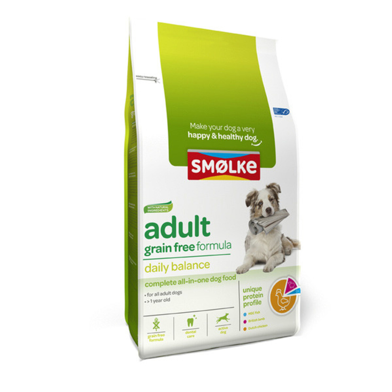 Sm‚ÄöAÃàoÃà‚àöNÃÉ‚ÄöaÃÄ¬¥lke Sm‚Äö√Ñ‚à´lke hond adult graanvrij  3kg