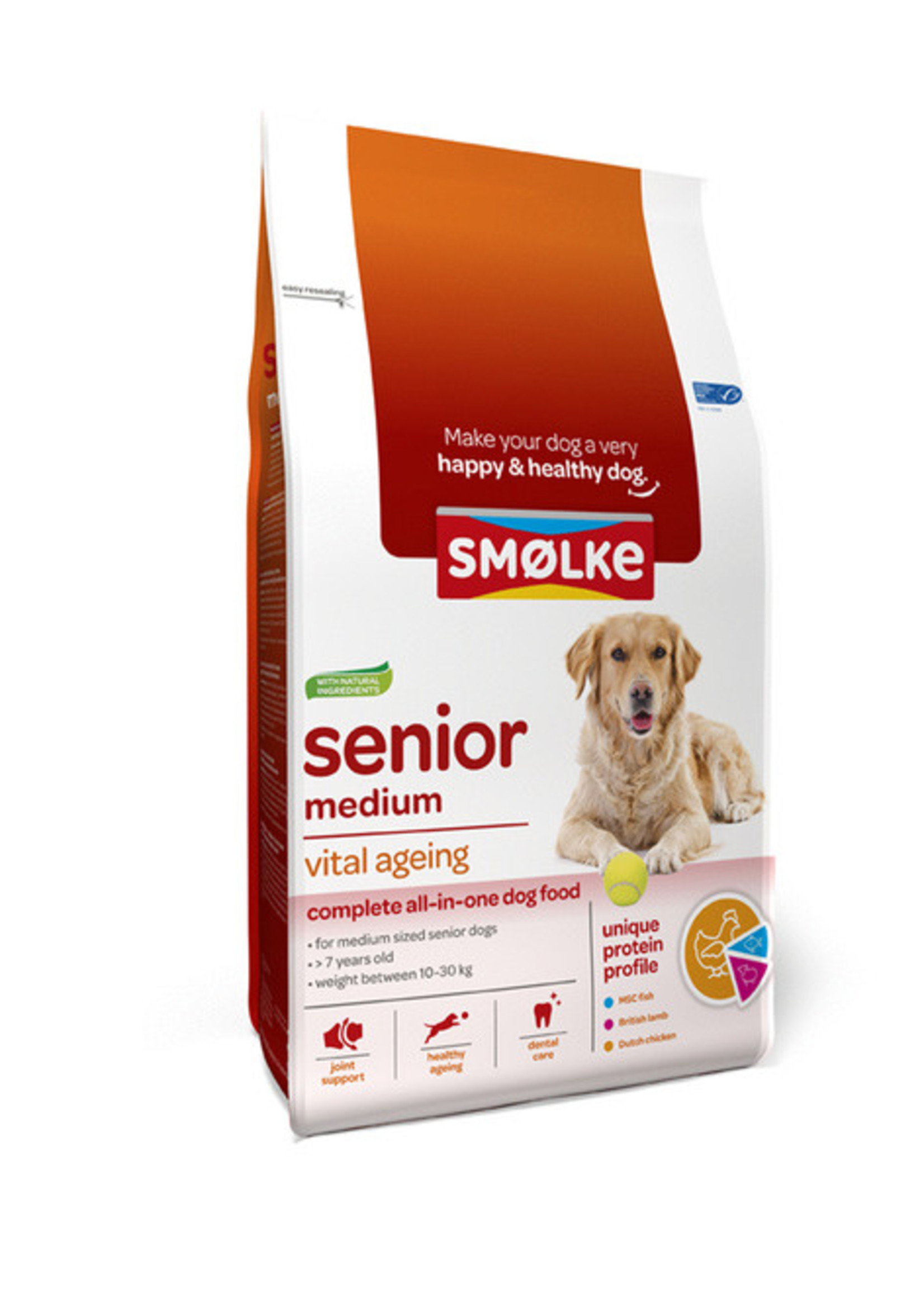 Sm‚Äö√Ñ‚à´lke Sm‚Äö√Ñ‚à´lke hond senior medium  3kg