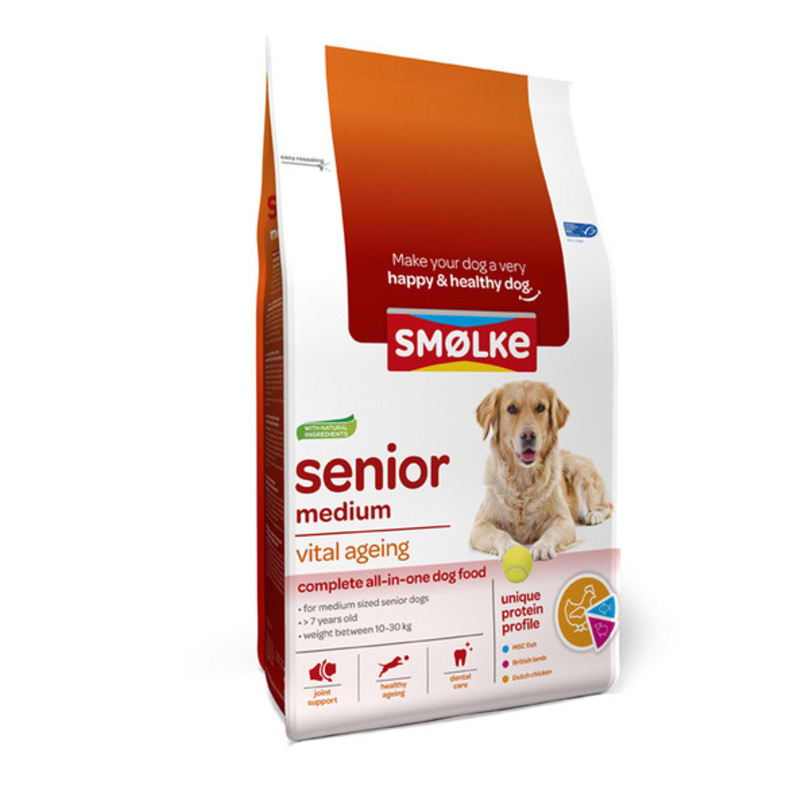 Sm‚ÄöAÃà‚à´lke Sm‚Ä∫lke hond senior medium 12kg