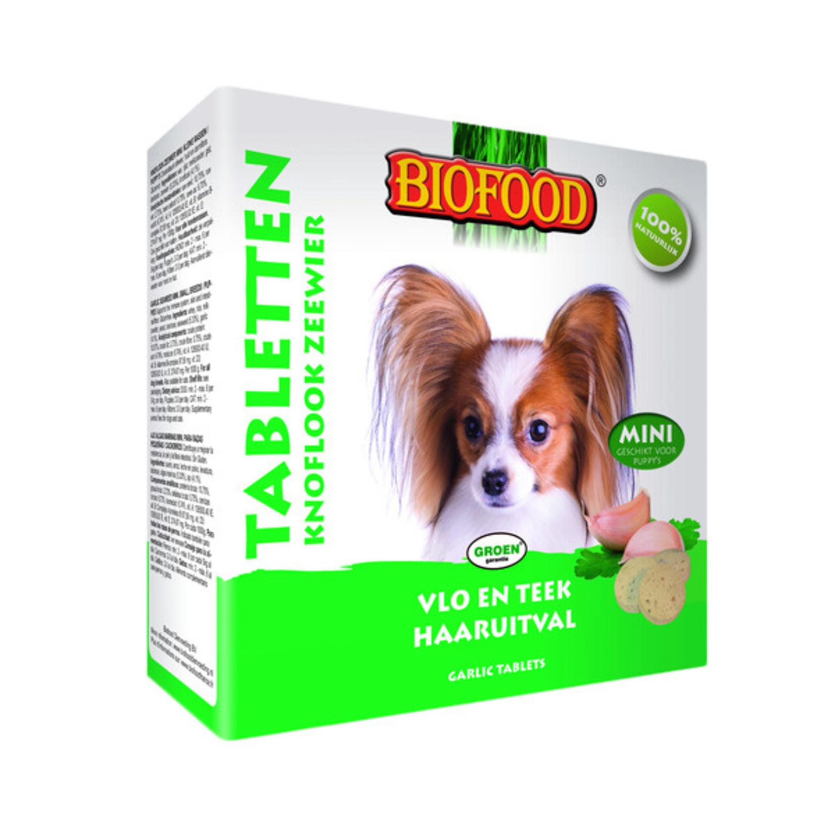 Biofood Biofood hondensnoepjes zeewier anti-vlo mini 100st