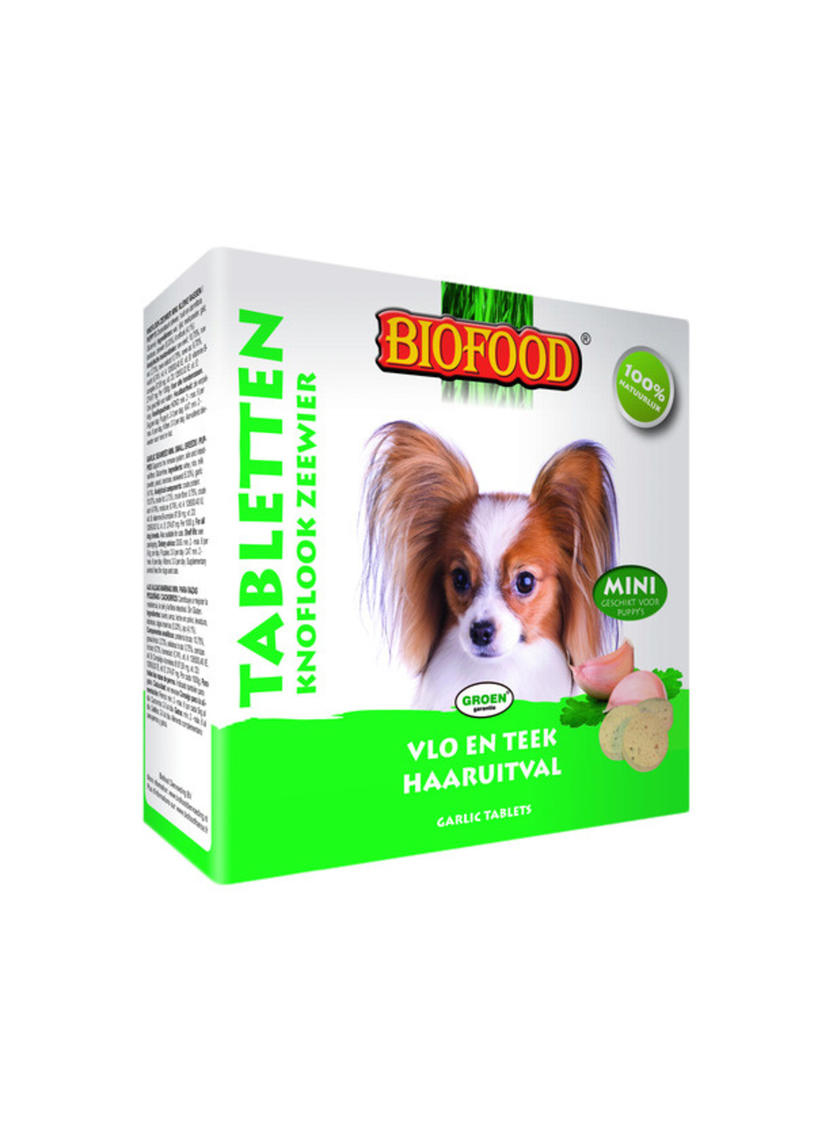 Biofood Biofood hondensnoepjes zeewier anti-vlo mini 100st