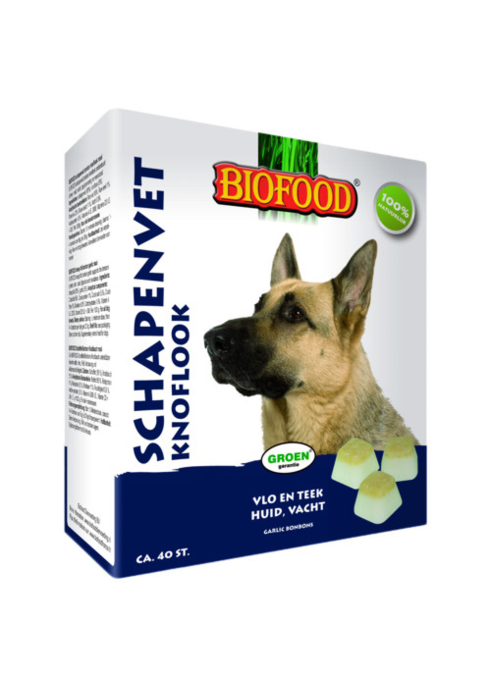 Biofood Biofood schapenvet maxi knoflook&alliine 40st