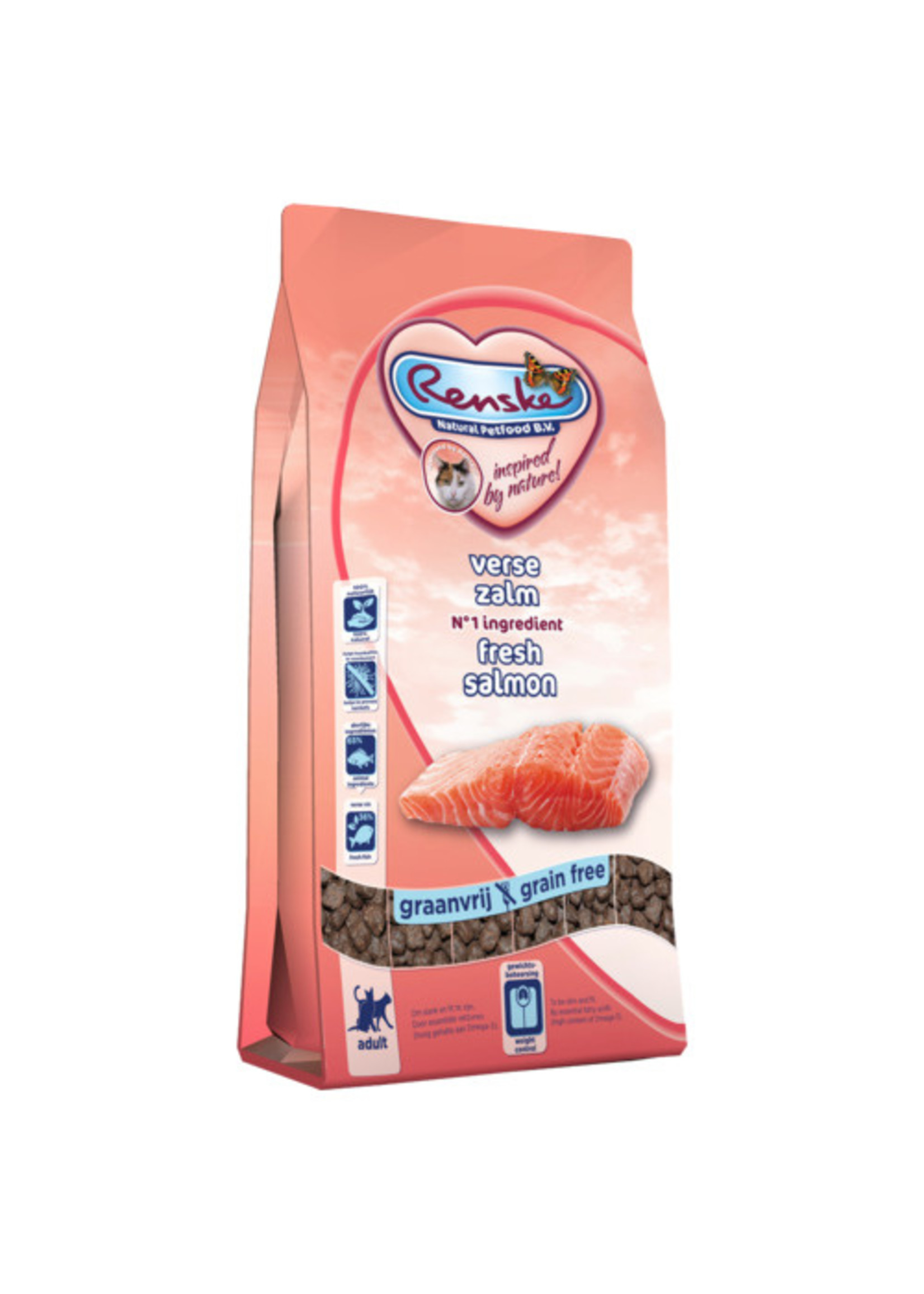 renske Renske Super Premium droog kat adult zalm  400gr