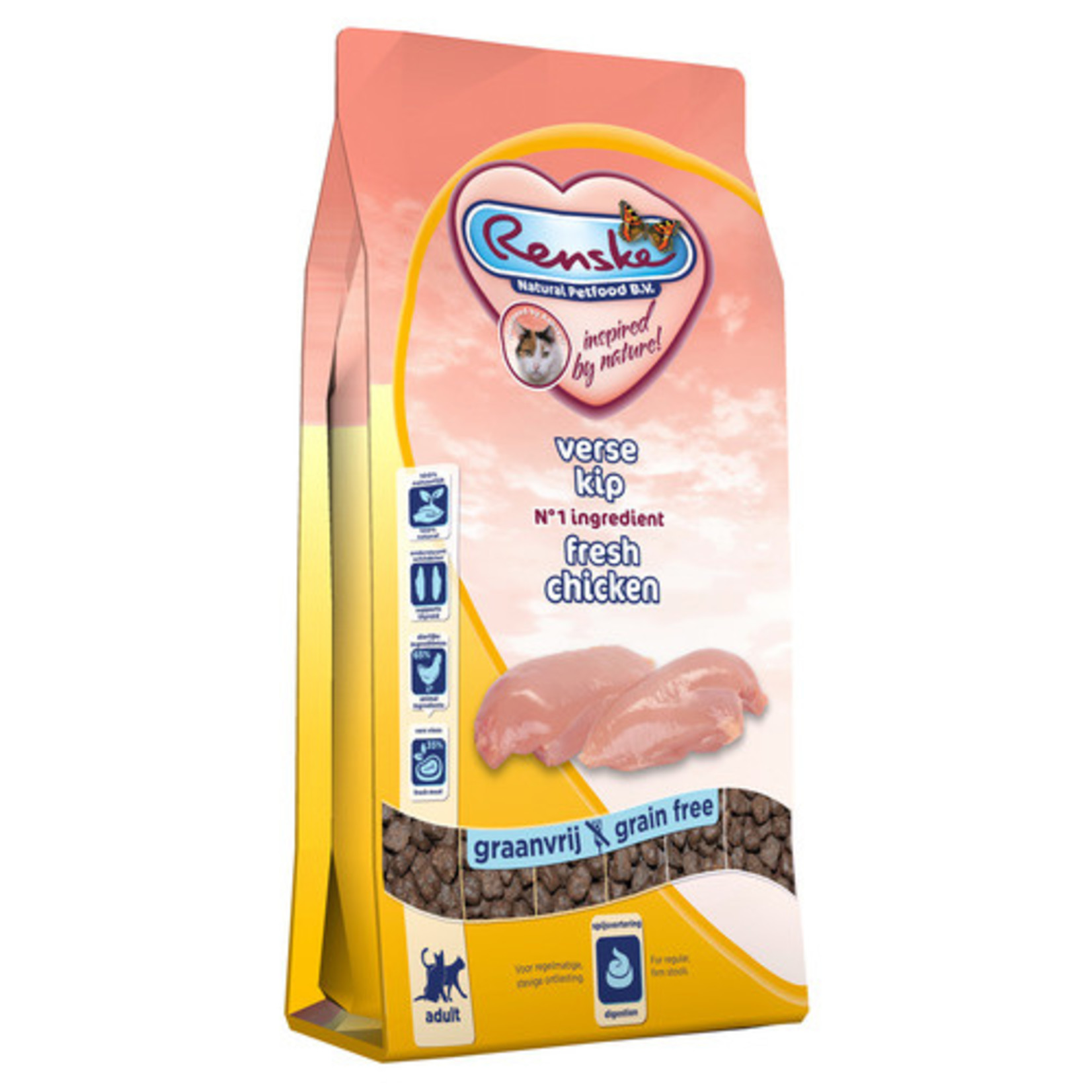 renske Renske Super Premium droog kat adult kip  1,5kg