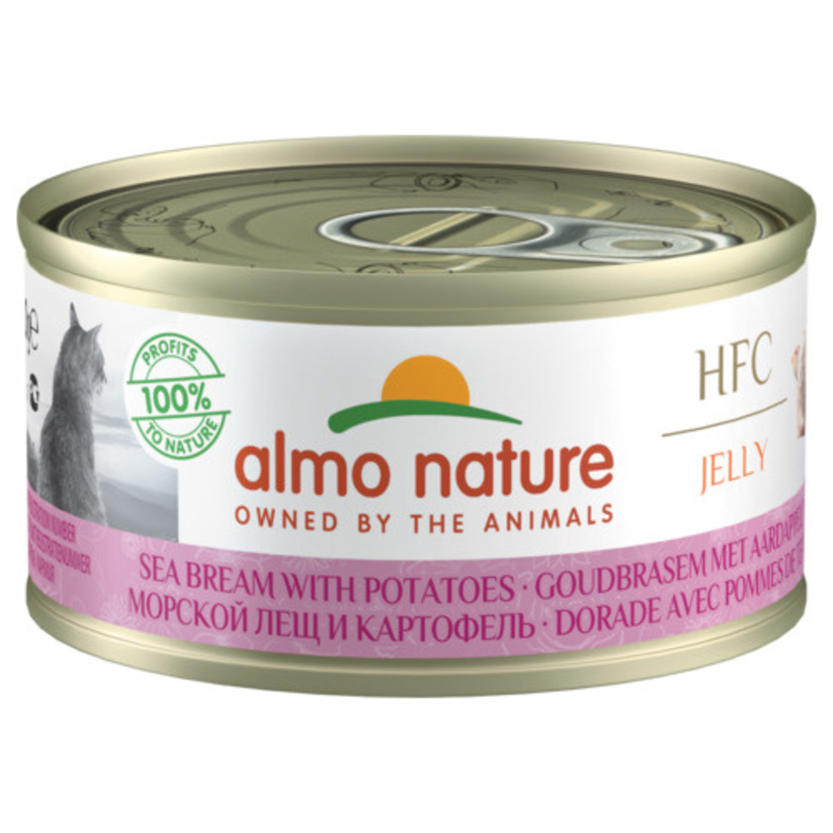 Almo nature Almo Nature HFC cat light zeebrasem/aardappel  70gr