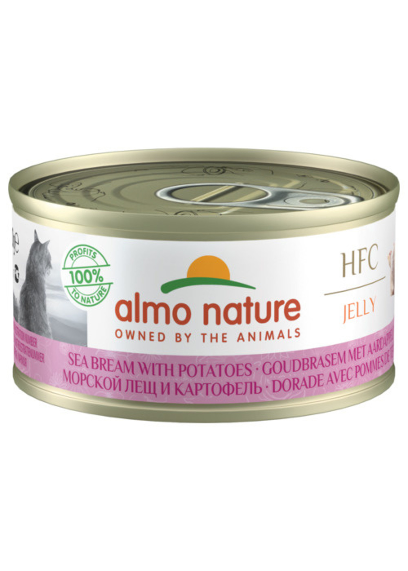 Almo nature Almo Nature HFC cat light zeebrasem/aardappel  70gr