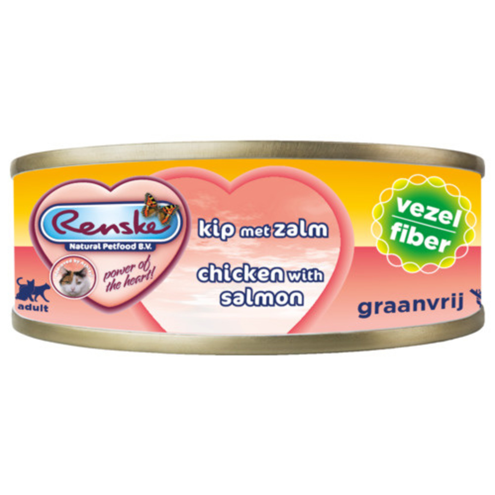 renske Renske vers kat vezel kip/zalm  70gr