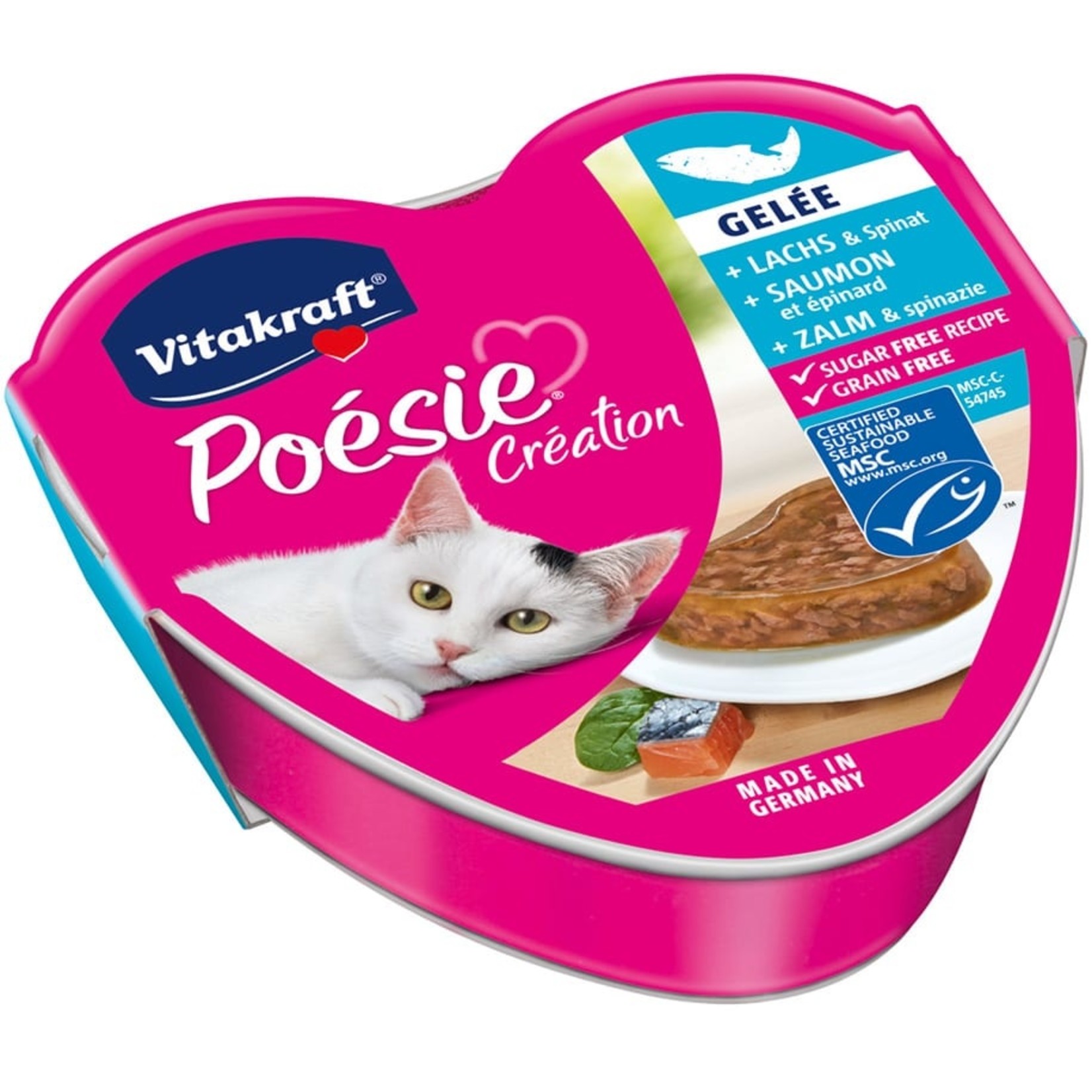 vitakraft Poésie Création zalm & spinazie 85g