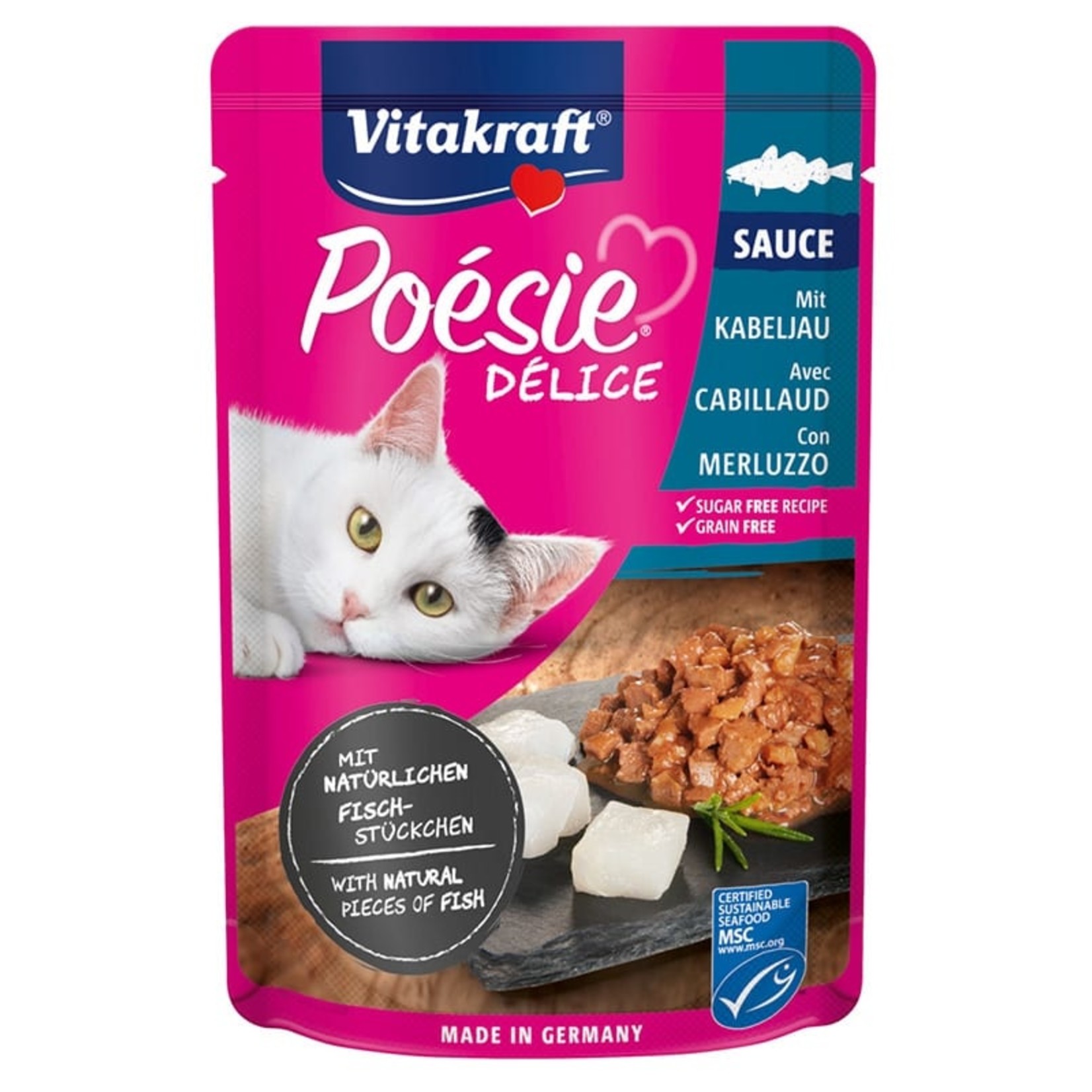 vitakraft Poésie Délice kabeljauw 85g