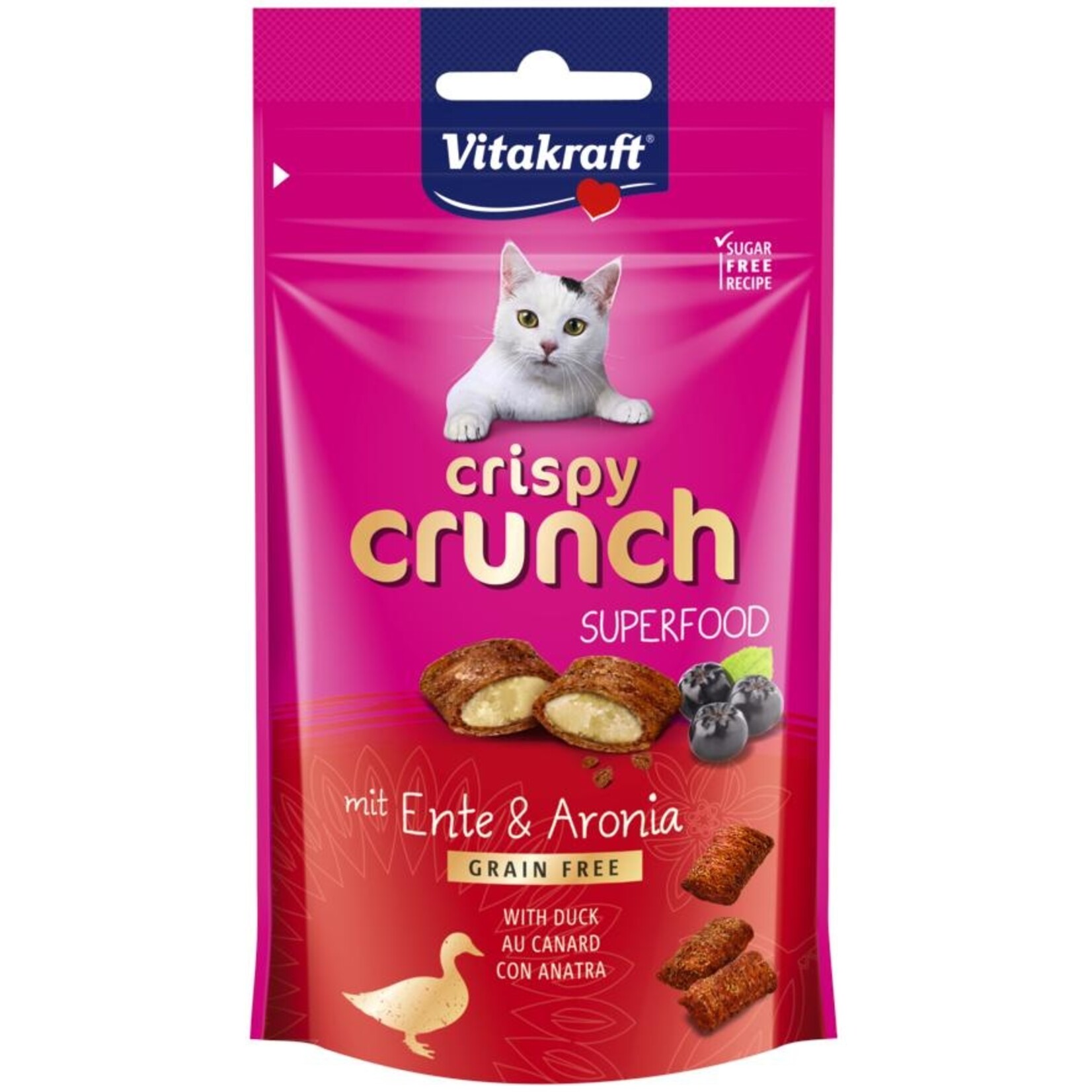 vitakraft Crispy Crunch Superfood eend & aronia 60g