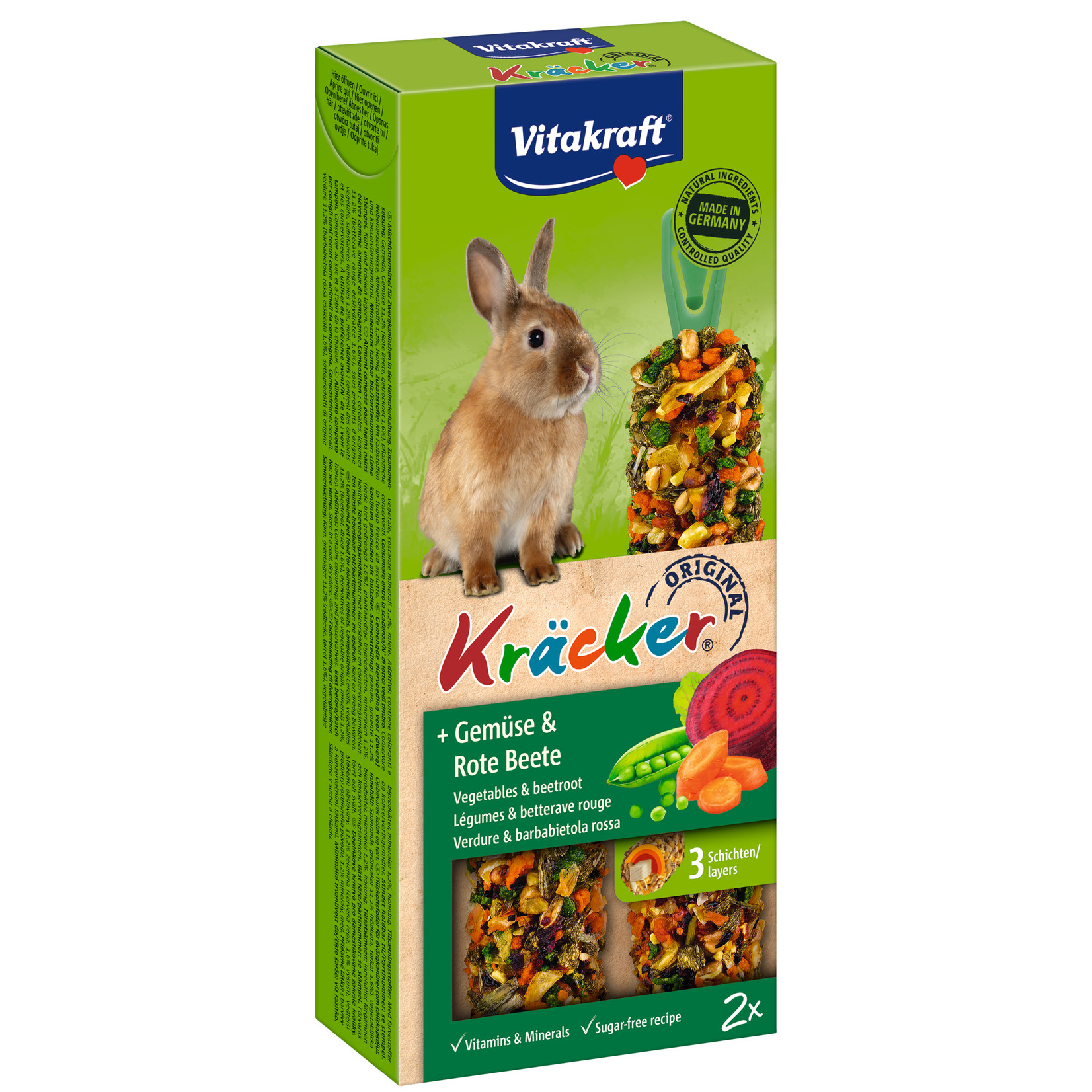 vitakraft Kräcker konijnen groenten/rode biet