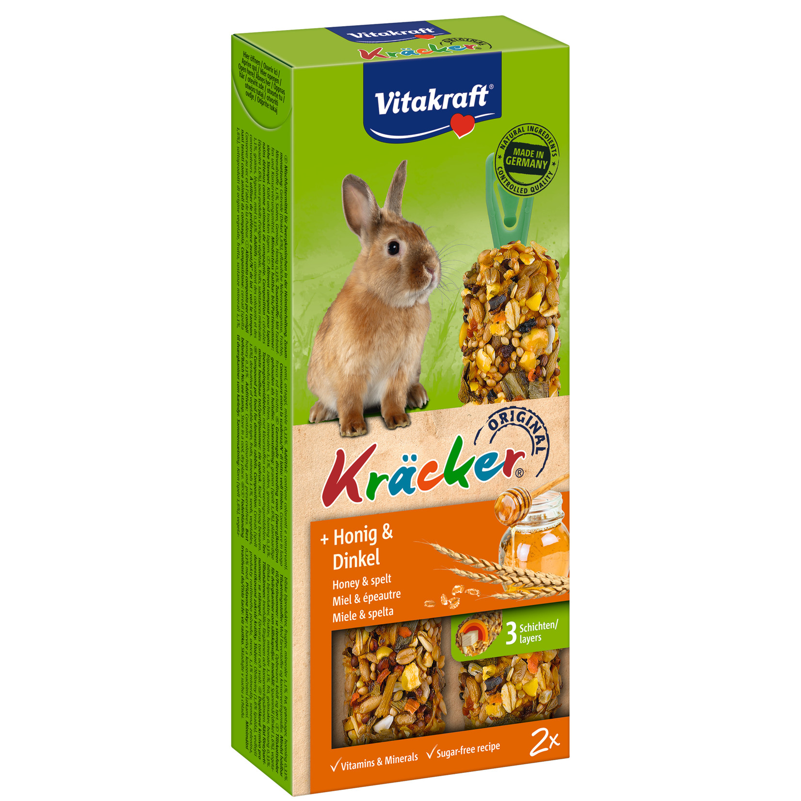 vitakraft Kräcker konijnen honing/spelt