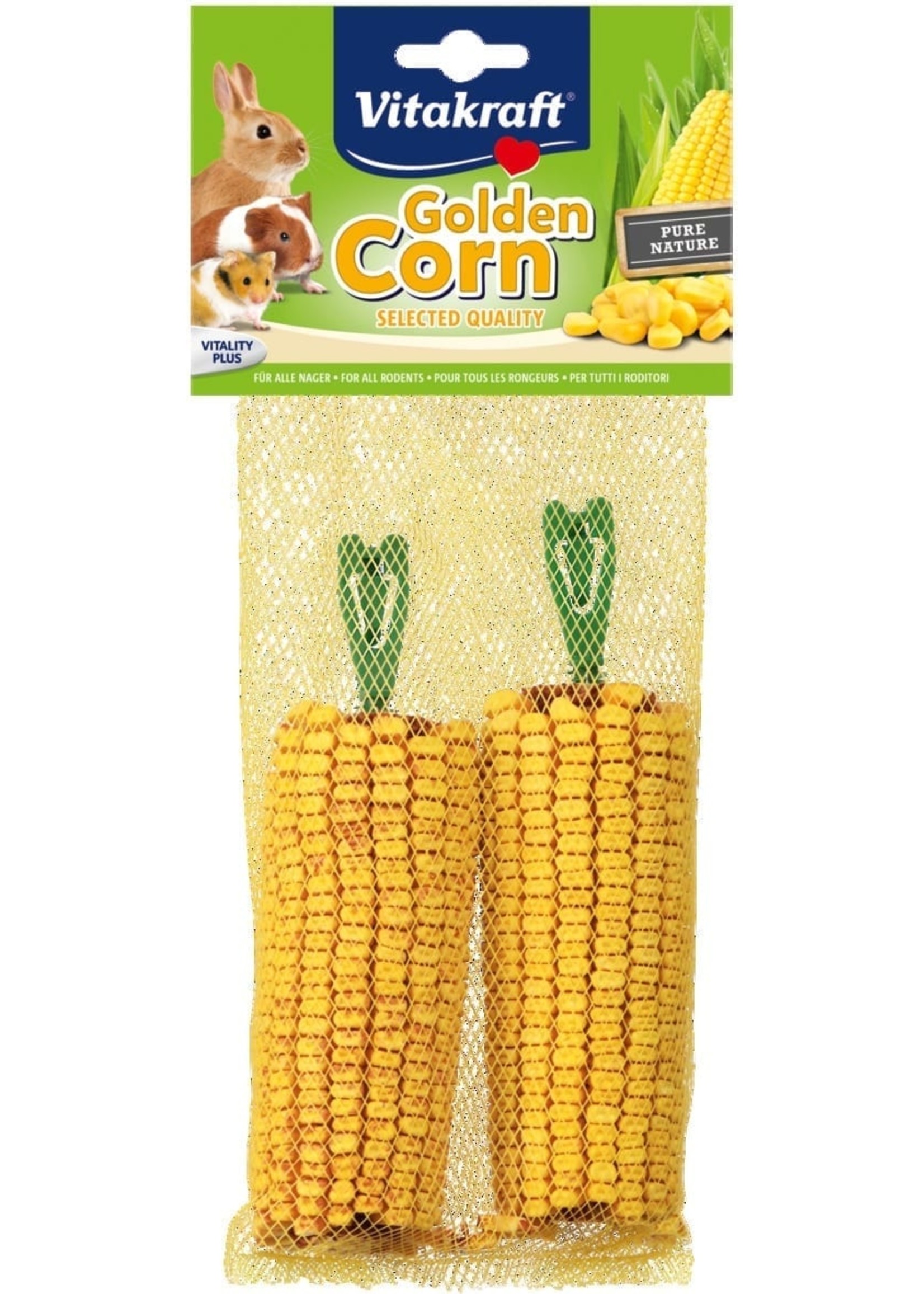 vitakraft Golden Corn maiskolf 2 st knaagdieren