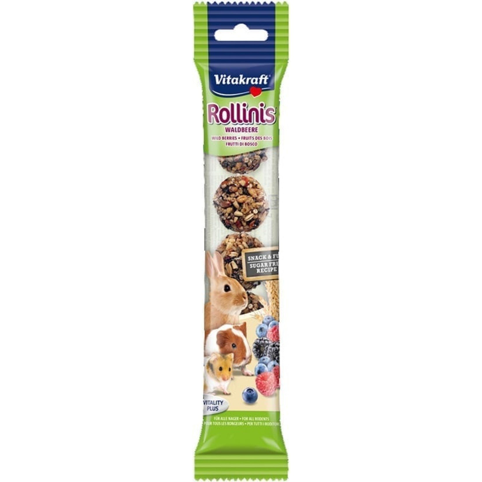 vitakraft Rollinis knaagdieren bosbessen 48g