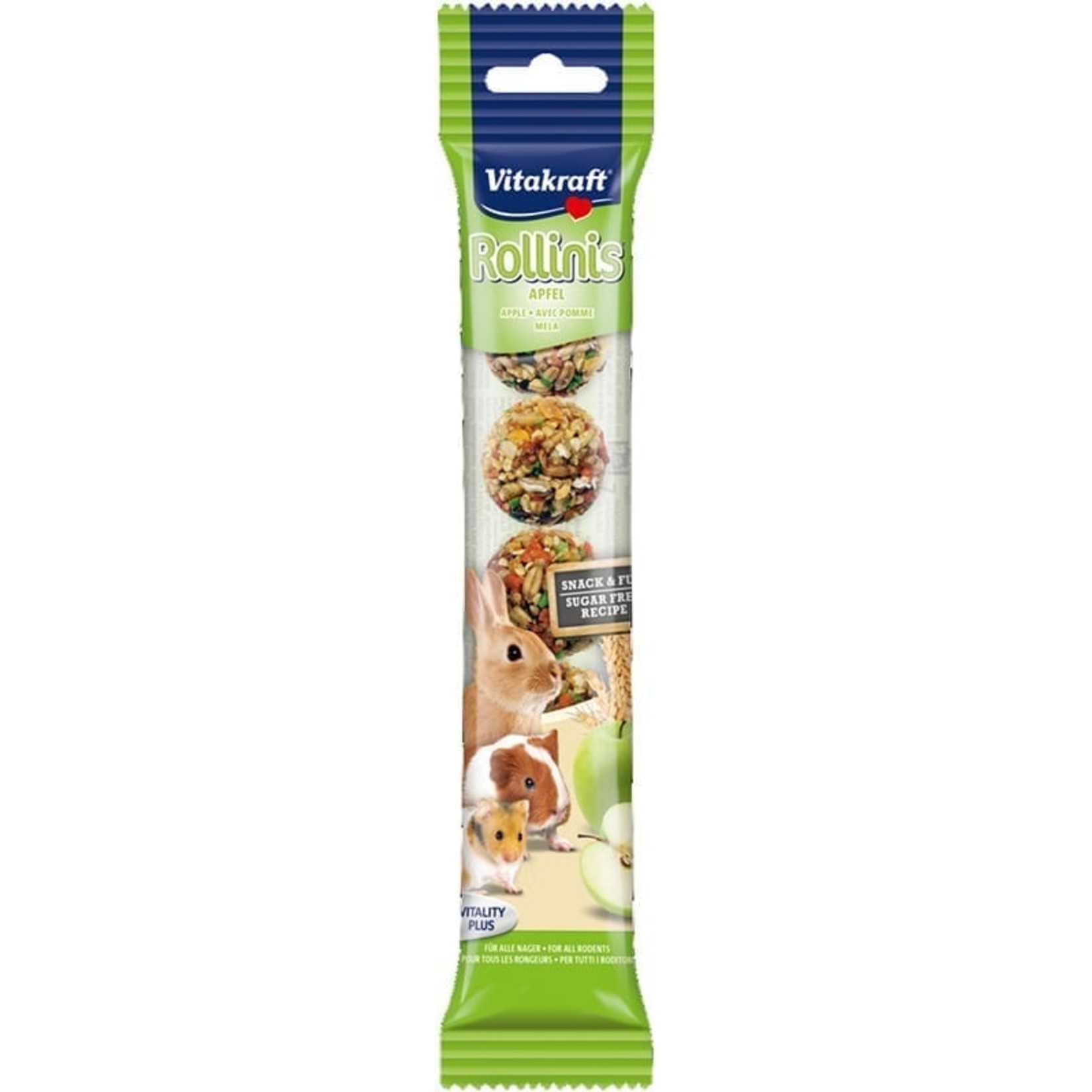 vitakraft Rollinis  knaagdieren appel 48g