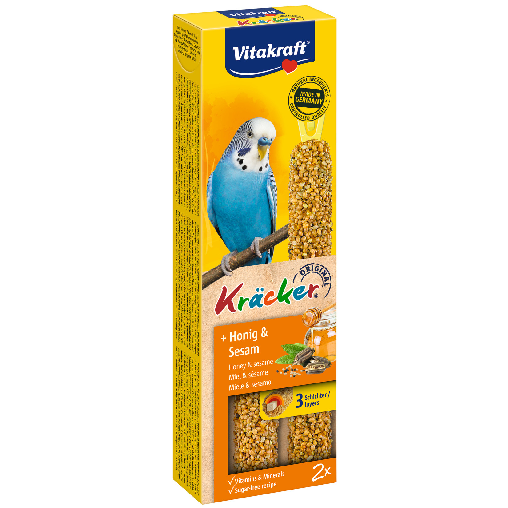 vitakraft Kräcker parkieten honing/sesam
