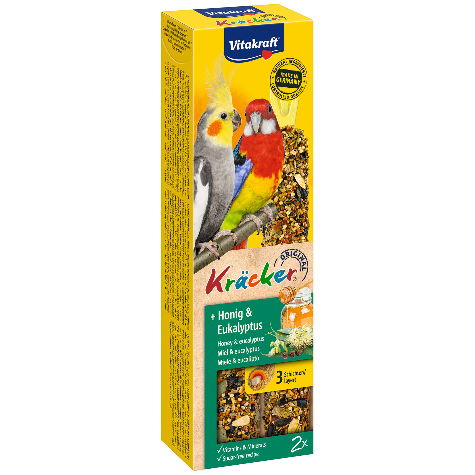 vitakraft Kräcker valkparkieten honing/eucalyptus