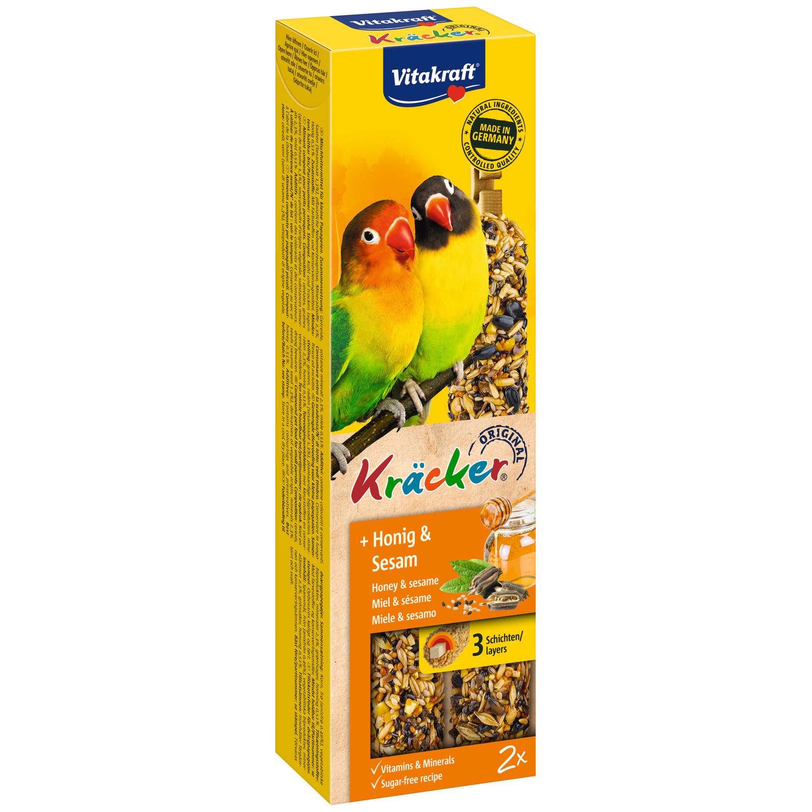 vitakraft Kräcker agaporniden honing/sesam