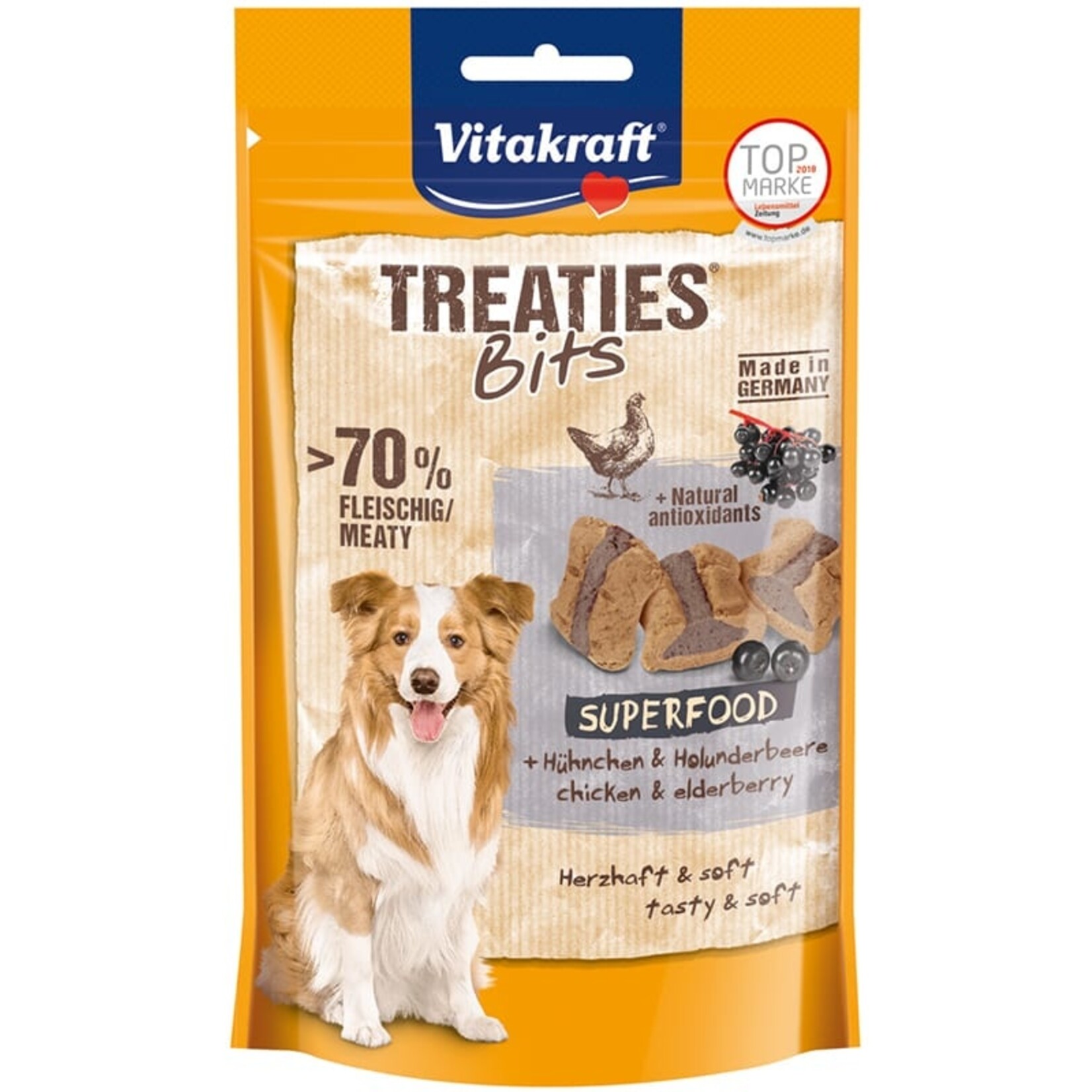 vitakraft Treaties Bits Superfood vlierbessen 100g