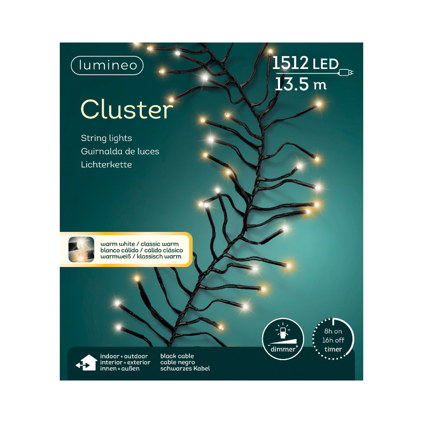 kaemingk LED cluster lights buiten