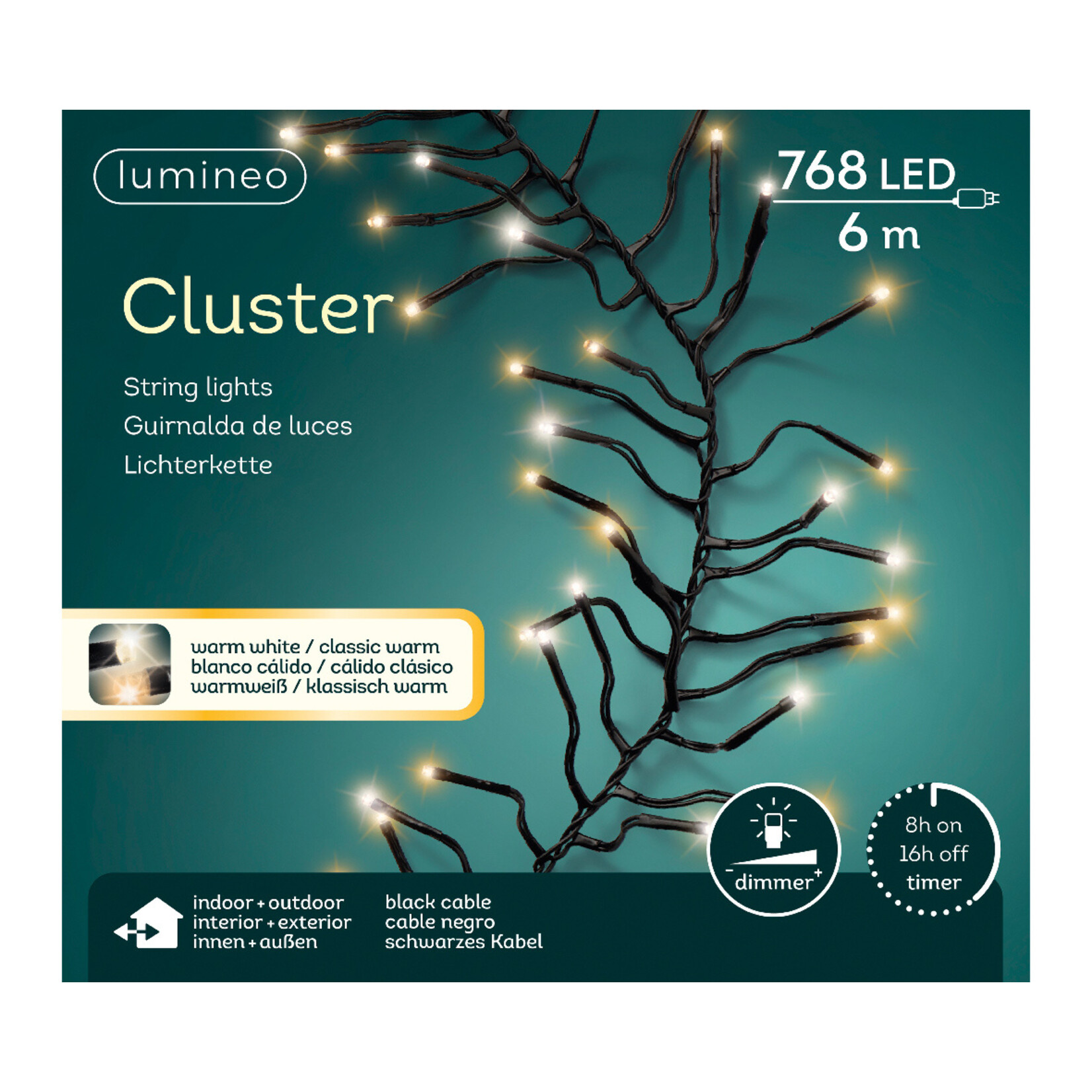kaemingk LED cluster lights buiten