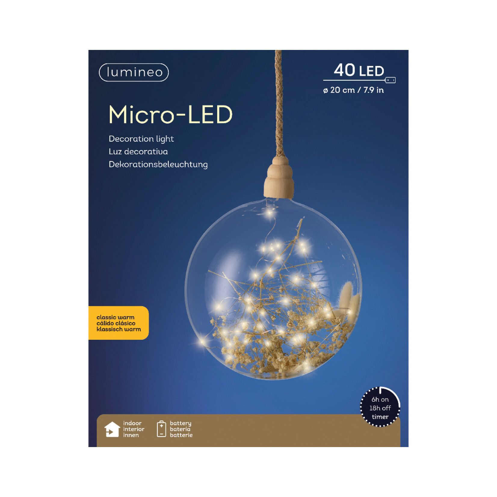 kaemingk Micro LED bal BO binnen