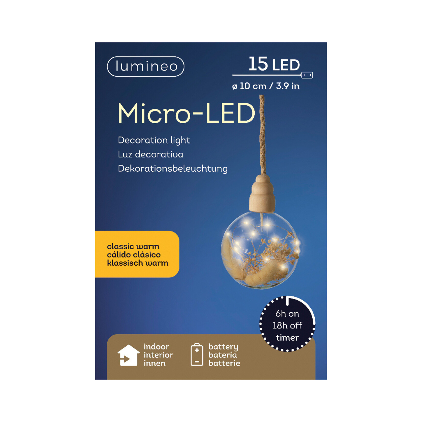 kaemingk Micro LED bal BO binnen