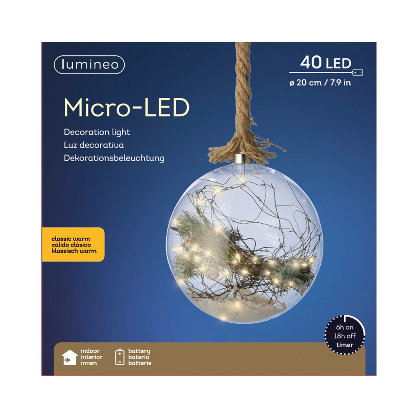kaemingk Micro LED bal BO binnen