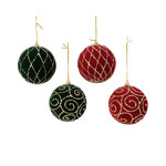 kaemingk Kerstbal foam triangle - swirl