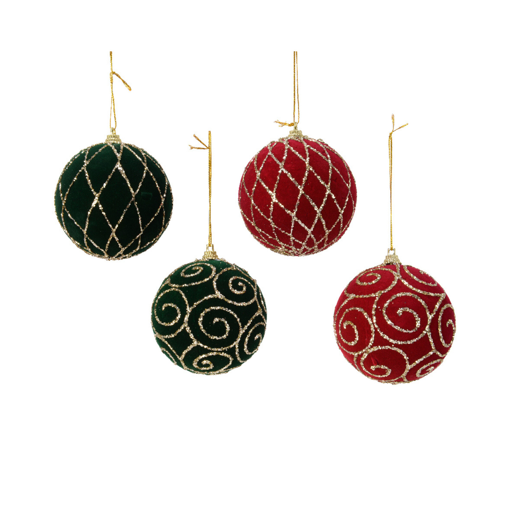 kaemingk Kerstbal foam triangle - swirl