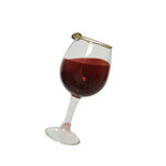 kaemingk Wijnglas glas gold glitter lin
