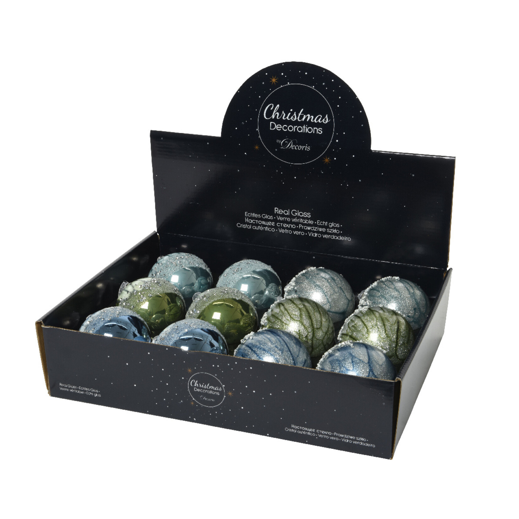 kaemingk Kerstbal glas