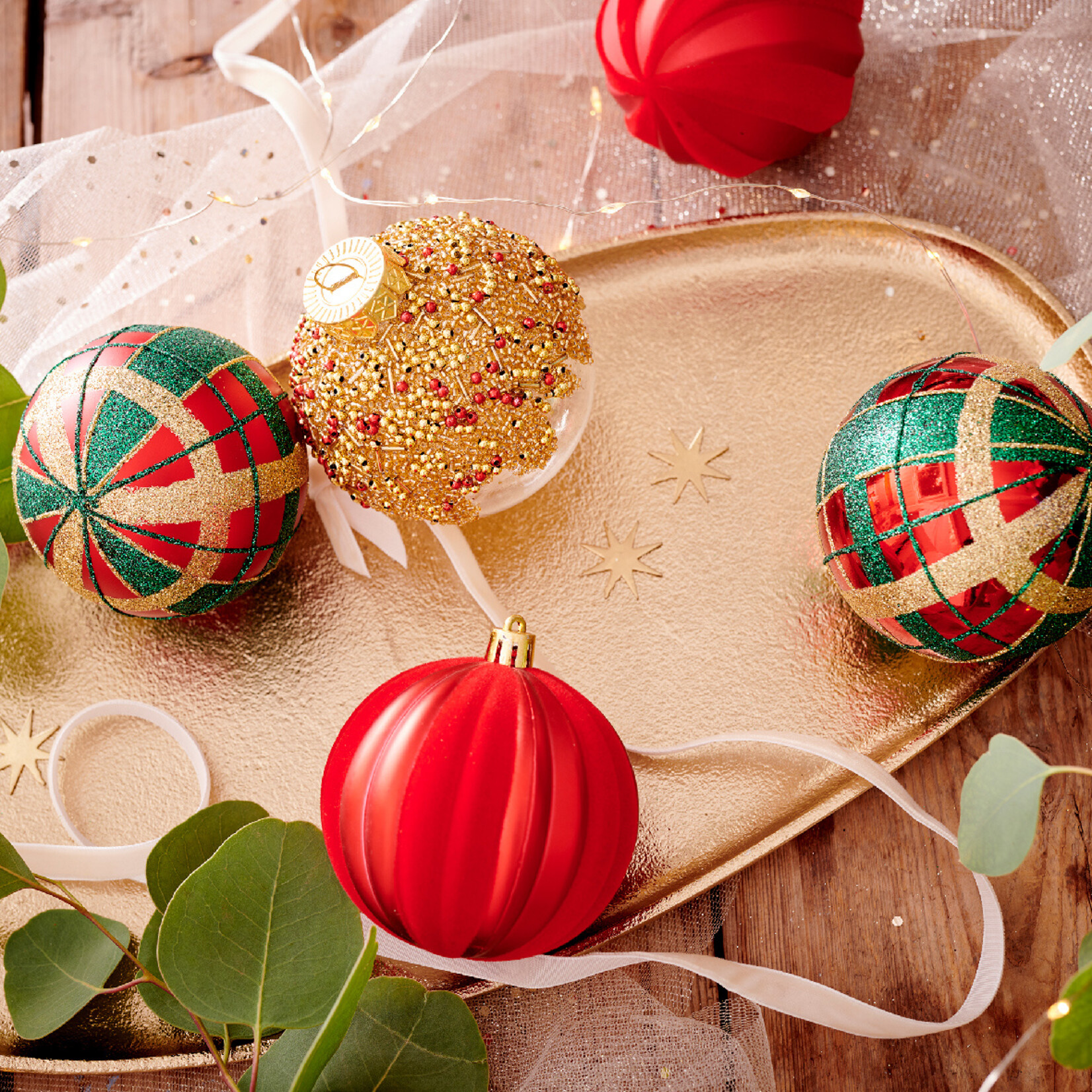 kaemingk Kerstbal kunststof