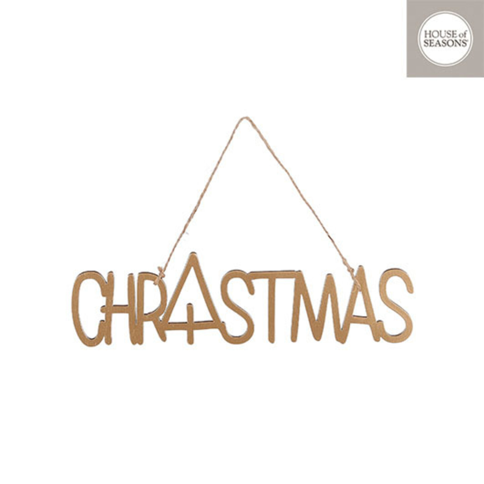 edelman Ornament christmas goud - l23,5xb6,5cm